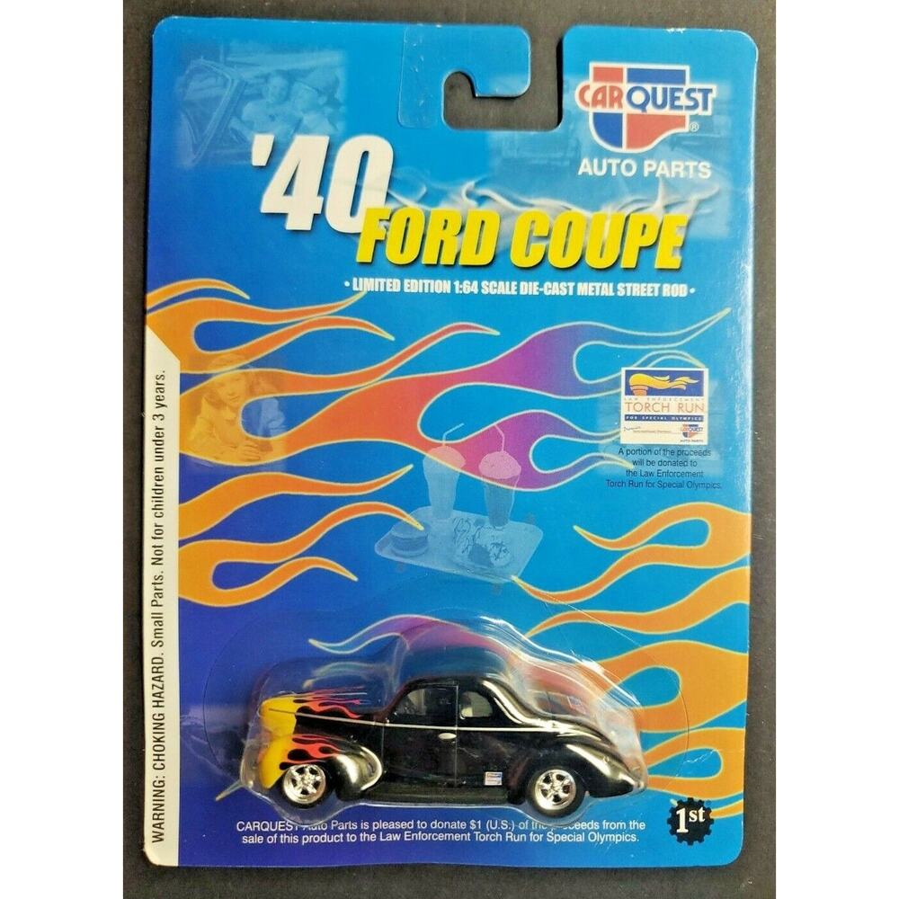 2003 Car Quest Limited Edition '40 Ford Coupe Black Die-cast 1:64 Sealed New HW3